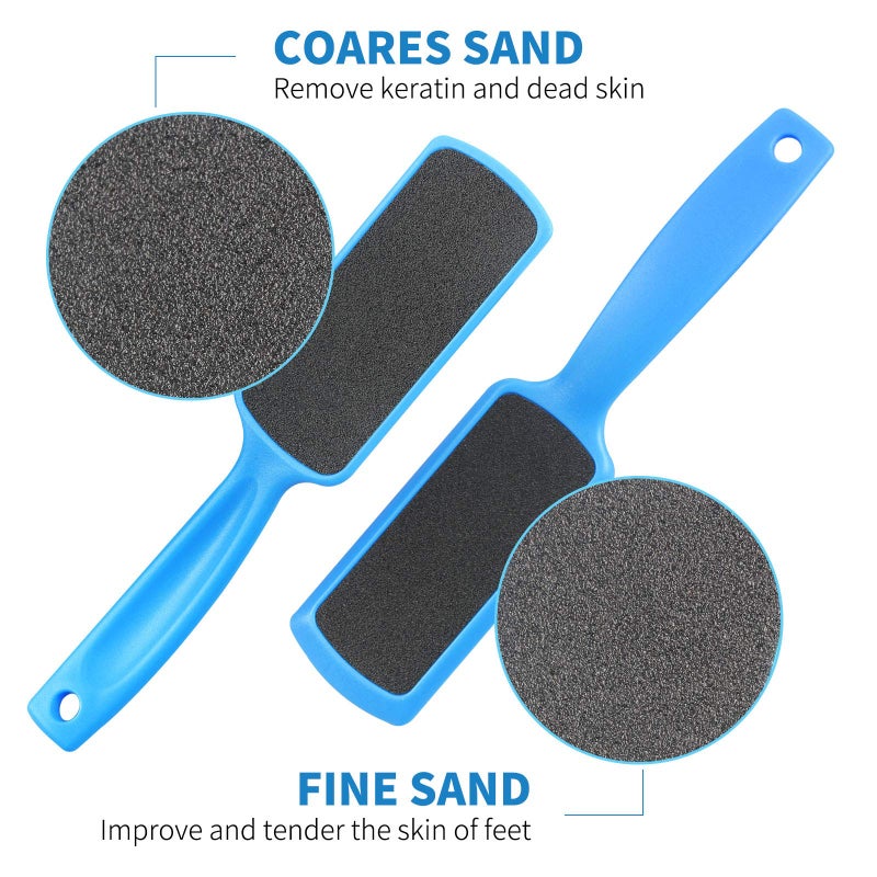 Fu Store Pedicure Foot Files Callus Remover with Double Sided Feet Rasp for Dead Skin Professional Scrubber for Feet (6 Pack) - Image 2
